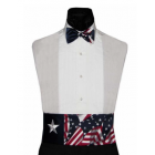 American Lone Star Flag Cummerbund and Tie Set